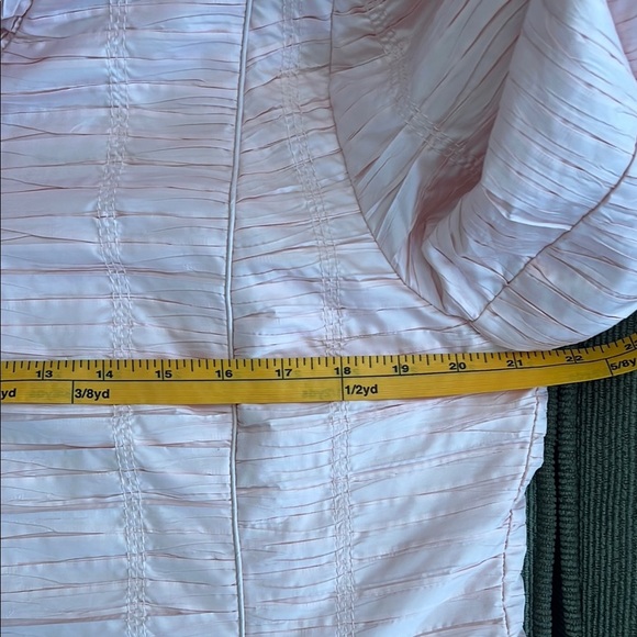 Chicos Light Pink Collared Drawstring Zip Front Lightweight Jacket with Pockets - Picture 12 of 13